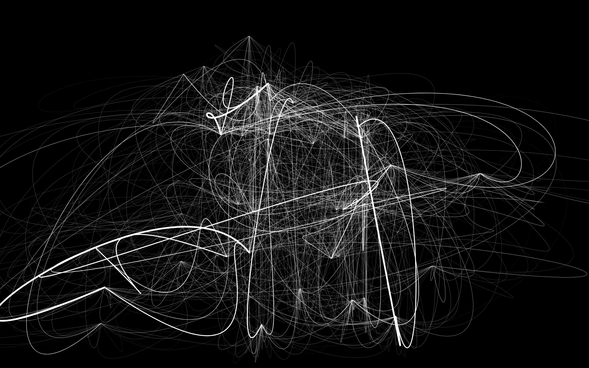 Monochrome network lines visualising the abstract phase of SoTA. Artwork by Jeanyoon Choi, Euan Kang, SeJoon Park, Minhyeok Seo, Prof. Yiyun Kang.