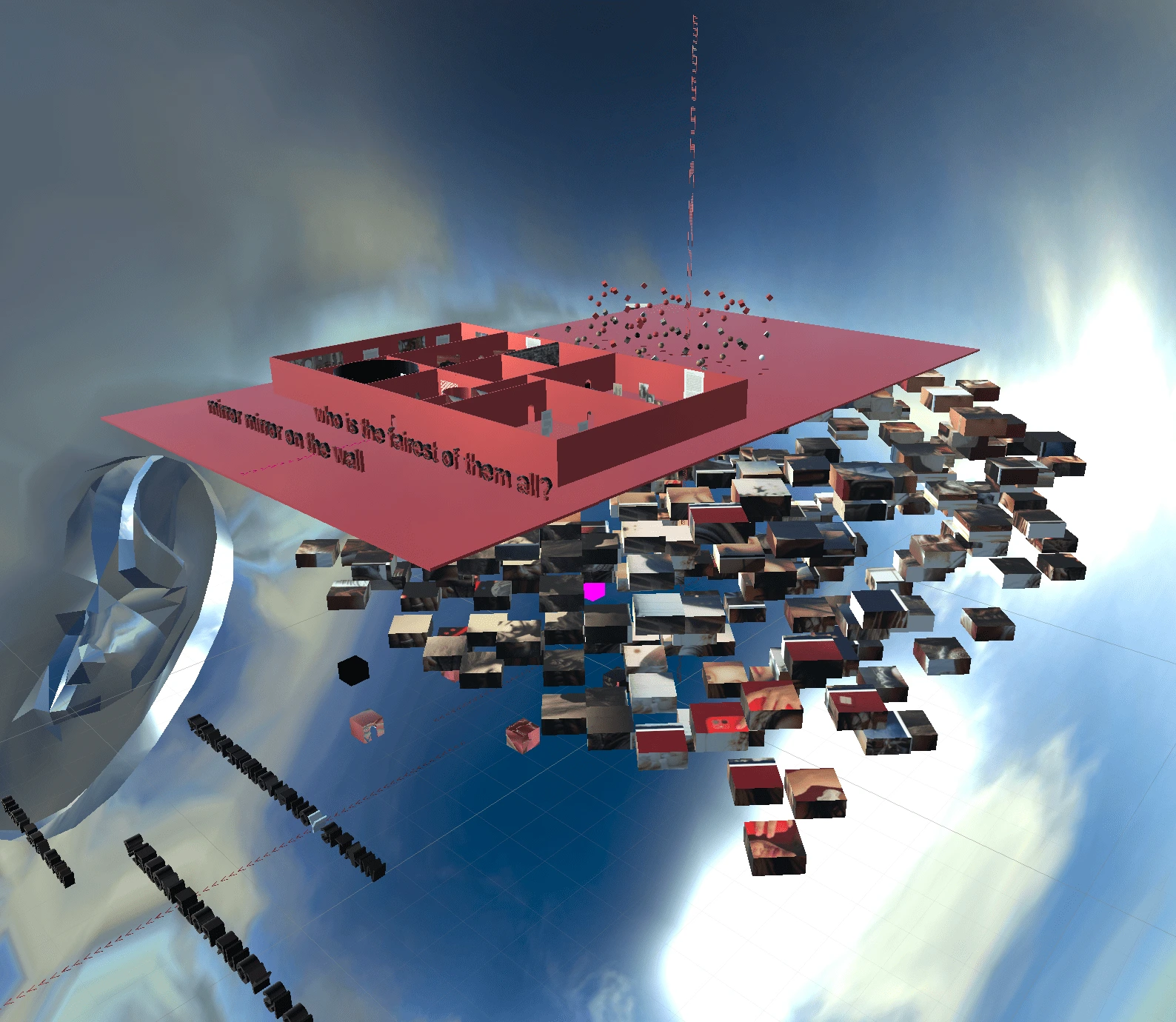 Mirror Mirror on the Wall (2023), documentation image 5, from Jeanyoon Choi's experiments.