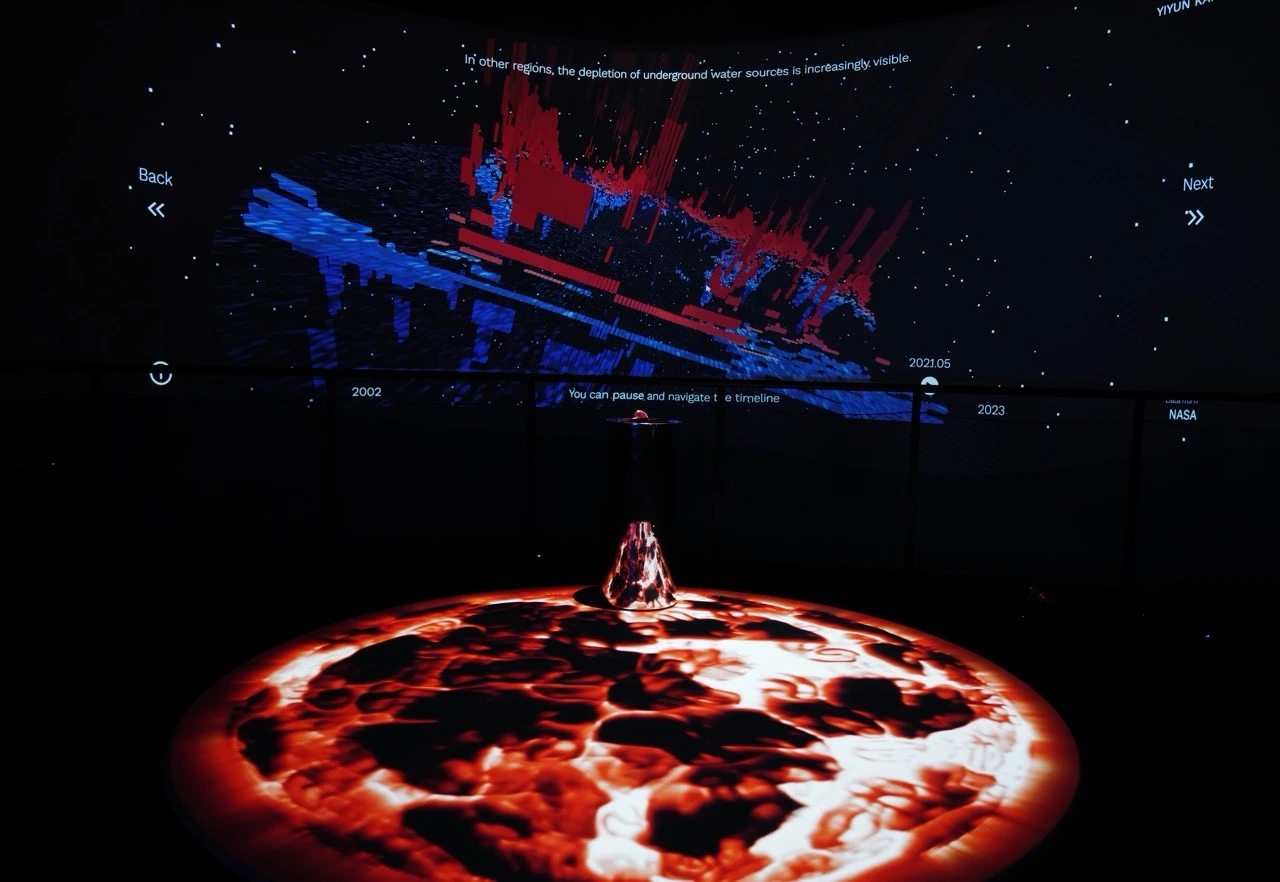 Passage of Water (2023), documentation image 1, from Jeanyoon Choi's experiments.