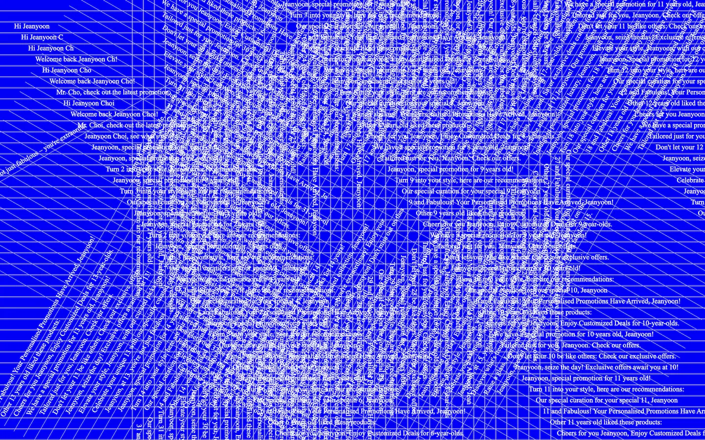 Registration (2024), documentation image 1, from Jeanyoon Choi's experiments.